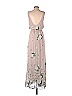 Show Me Your Mumu 100% Polyester Floral Blush Tan Casual Dress Size XS - photo 2