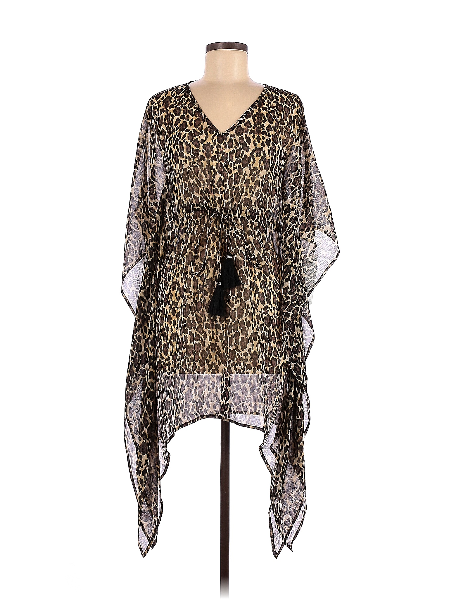 Debenhams Animal Print Leopard Print Multi Color Brown Swimsuit Cover