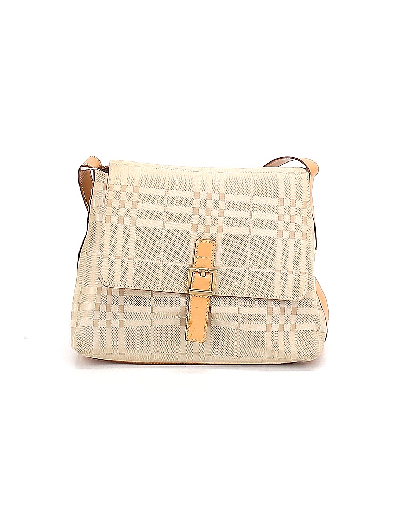 Burberry 100 Canvas Plaid Tan Vintage Plaid Shoulder Bag One Size 72