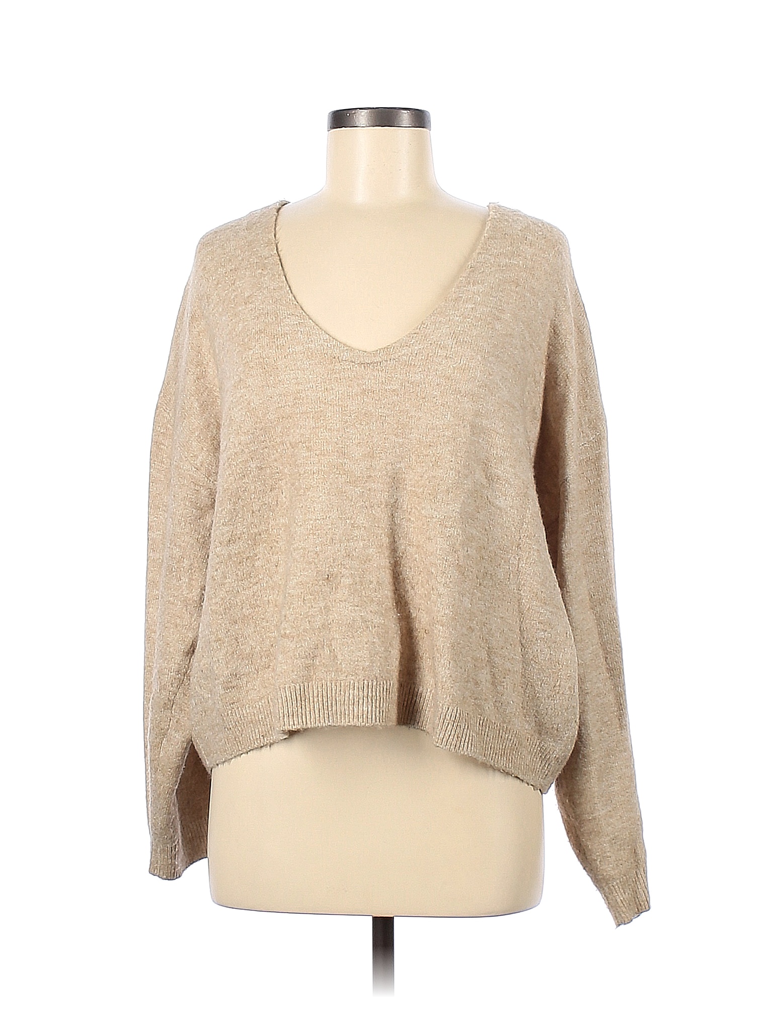 H&M Tan Pullover Sweater Size M 55 off thredUP