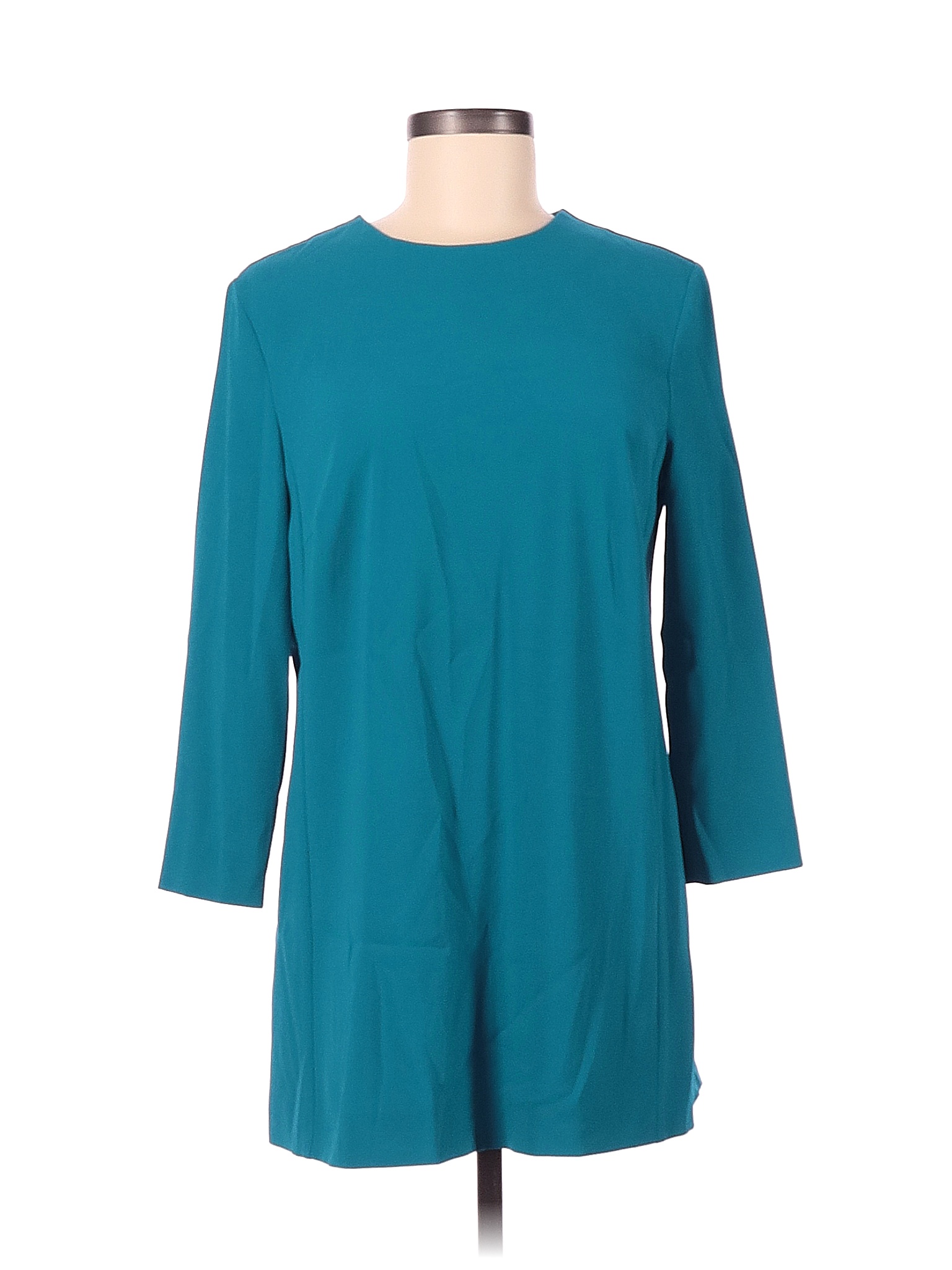 Escada Solid Teal Long Sleeve Blouse Size 38 Eu 97 Off Thredup