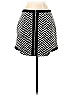 1.State Chevron-herringbone Houndstooth Argyle Checkered-gingham Graphic Black Casual Skirt Size 2 - photo 2