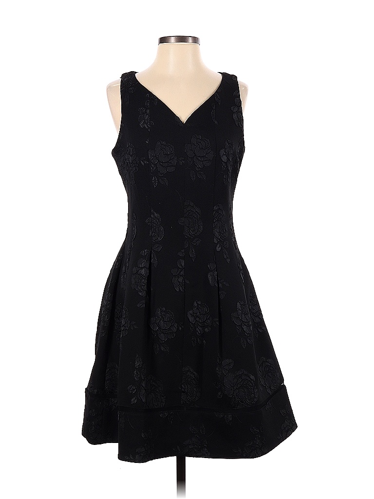 Taylor 100% Polyester Black Cocktail Dress Size 4 - photo 1