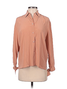 Vince. 3/4 Sleeve Silk Top (view 1)