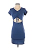 LIVI Blue Casual Dress Size S - photo 1