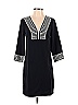 Ann Taylor 100% Polyester Black Casual Dress Size XXS - photo 1