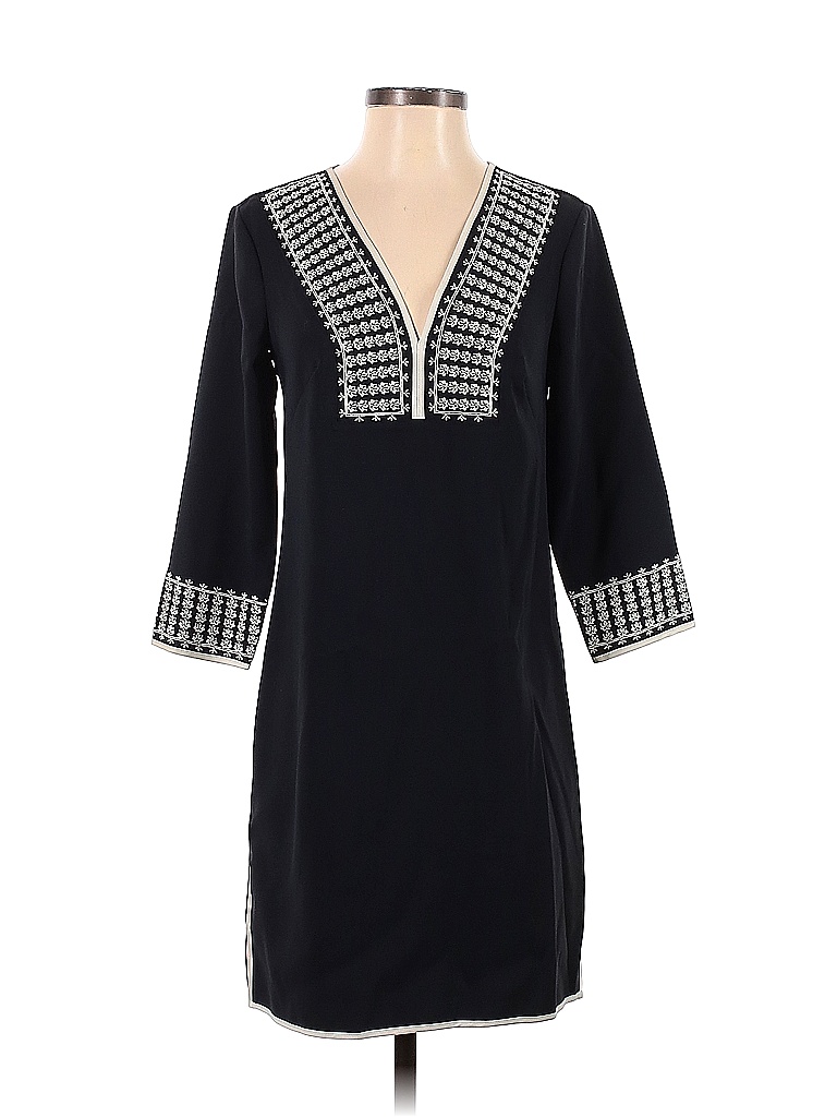 Ann Taylor 100% Polyester Black Casual Dress Size XXS - photo 1