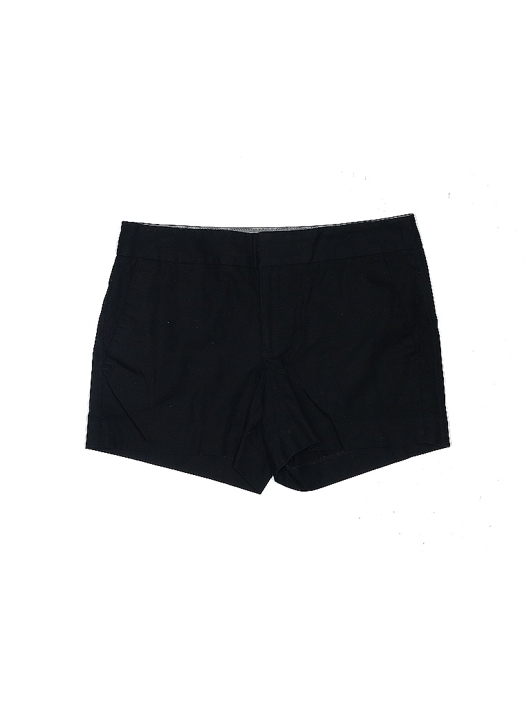 Banana Republic Factory Store Solid Chevron-herringbone Black Khaki Shorts Size 4 - photo 1