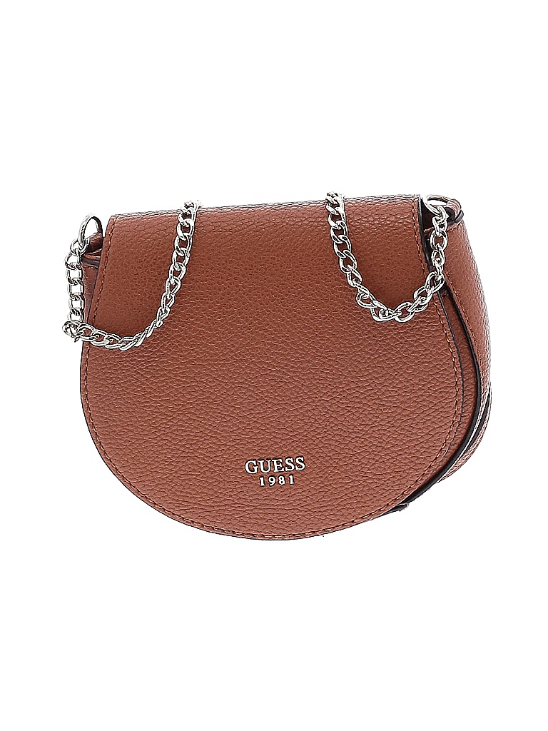 Guess Solid Colored Brown Crossbody Bag One Size 69 off thredUP