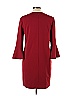 Tibi Solid Colored Red Structured Crepe Dress Size 10 - photo 2