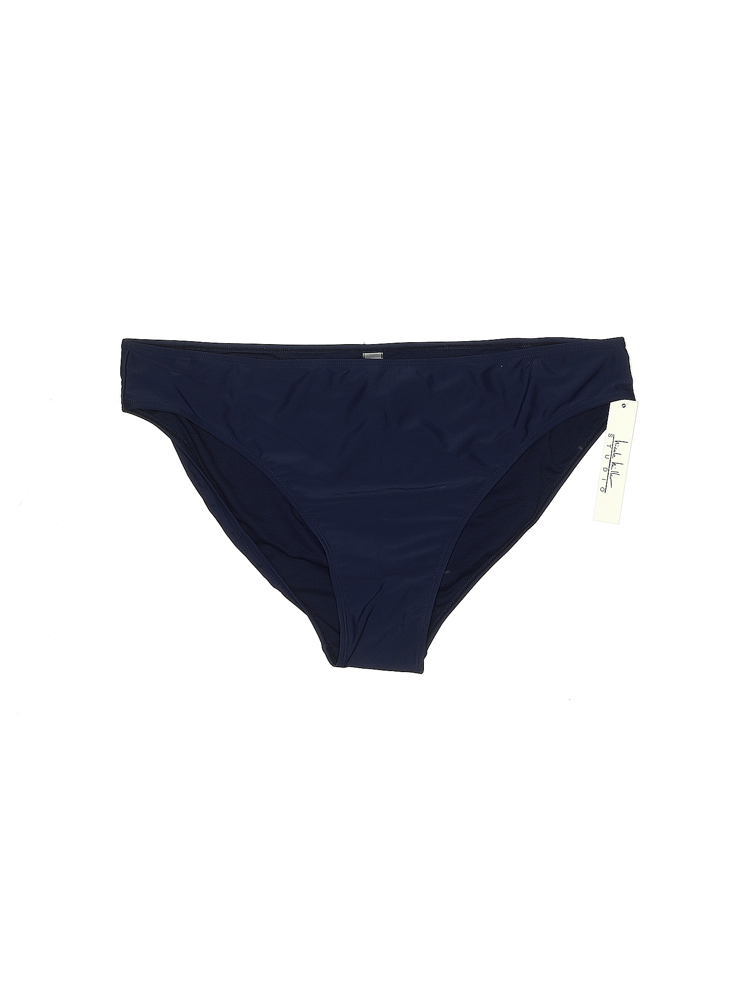 Nicole Miller Studio Solid Blue Swimsuit Bottoms Size 3X (Plus) - 88% ...
