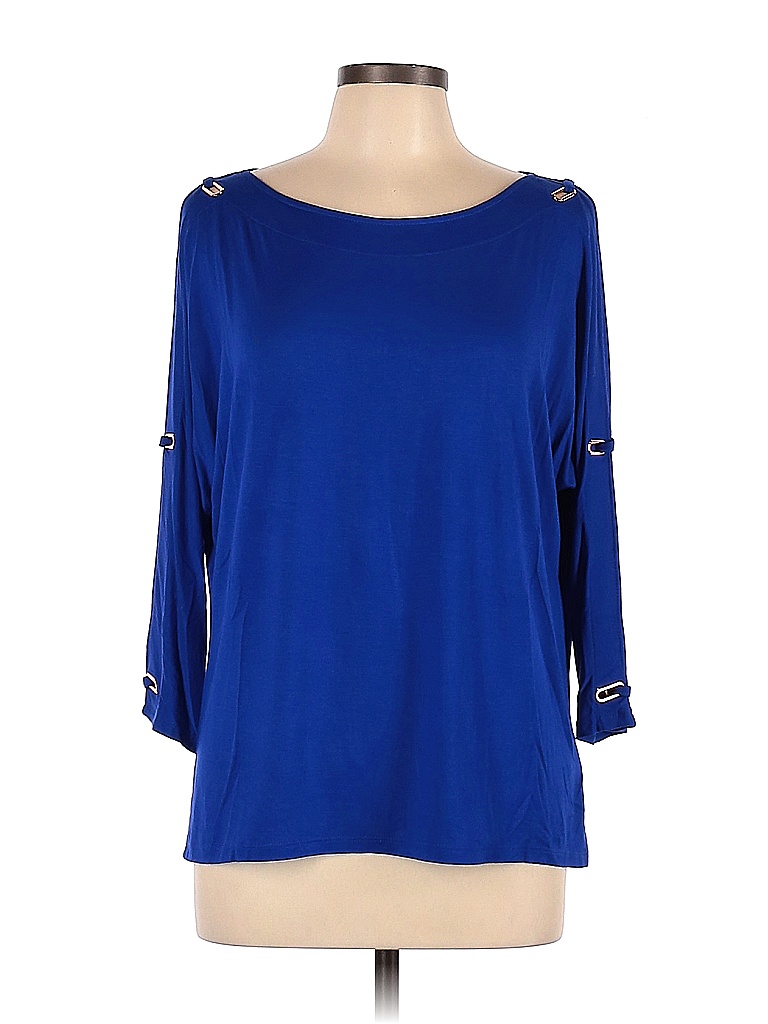 Cable & Gauge Sapphire Blue Long Sleeve Top Size L - 44% off | thredUP