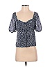 Madewell 100% Polyester Blue Sweetheart Top in Bengali Blockprint Size 00 - photo 1