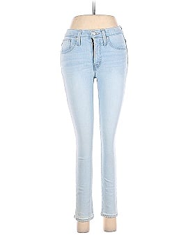 Madewell Light Wash Cool Max High Rise Skinny Jeans (view 1)