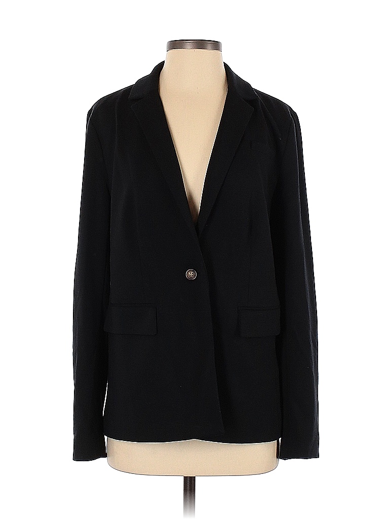 Crown & Ivy 100% Polyester Solid Colored Black Blazer Size M - 63% off ...