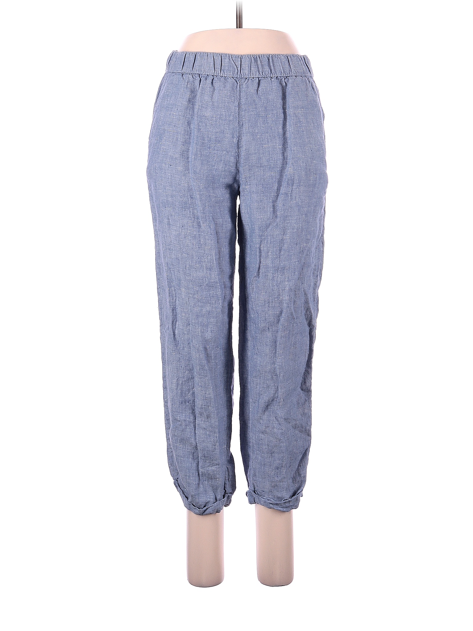 RACHEL Rachel Roy 100% Linen Solid Blue Linen Pants Size M - 74% off ...