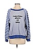 Wildfox Color Block Stripes Blue Sweatshirt Size S - photo 1