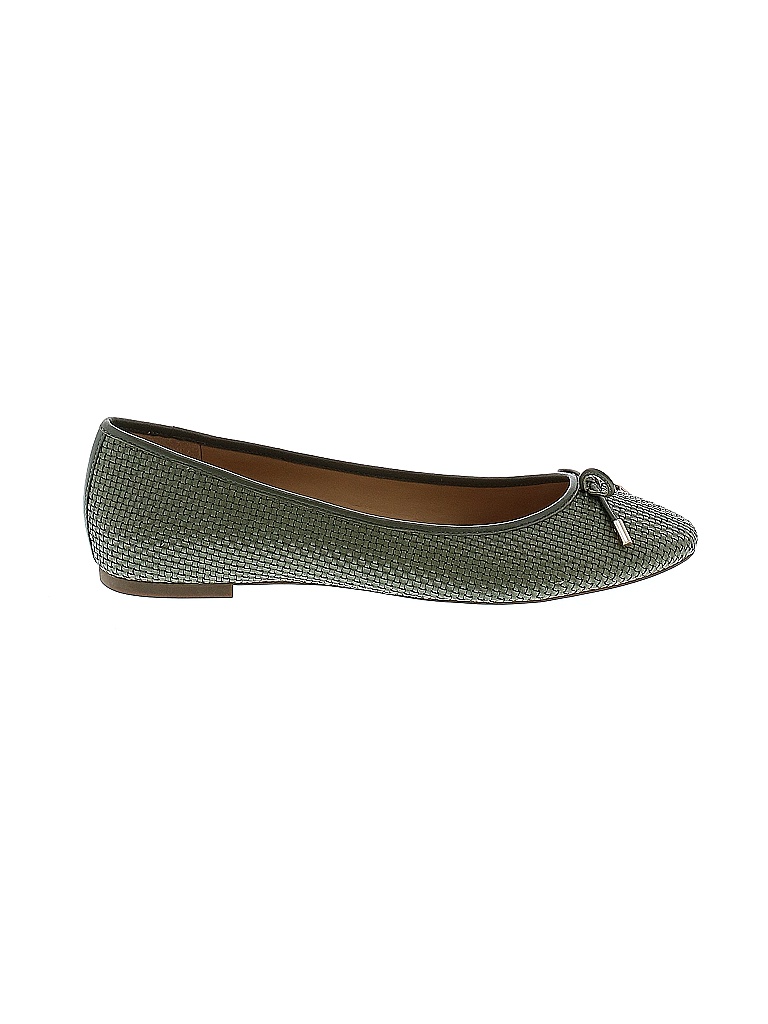 Talbots Solid Colored Green Flats Size 10 68 off thredUP