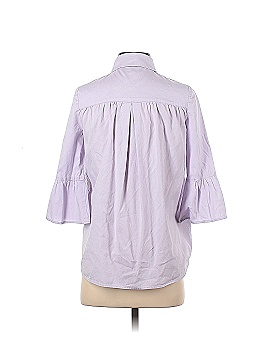 Slate & Willow Lilac Oxford Maternity Shirt (view 2)