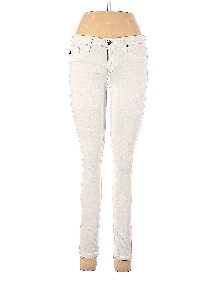 Adriano Goldschmied Solid Hearts Ivory White Jeggings 25 Waist - photo 1