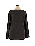 Kelly By Clinton Kelly Gray Brown Long Sleeve Top Size L - photo 2