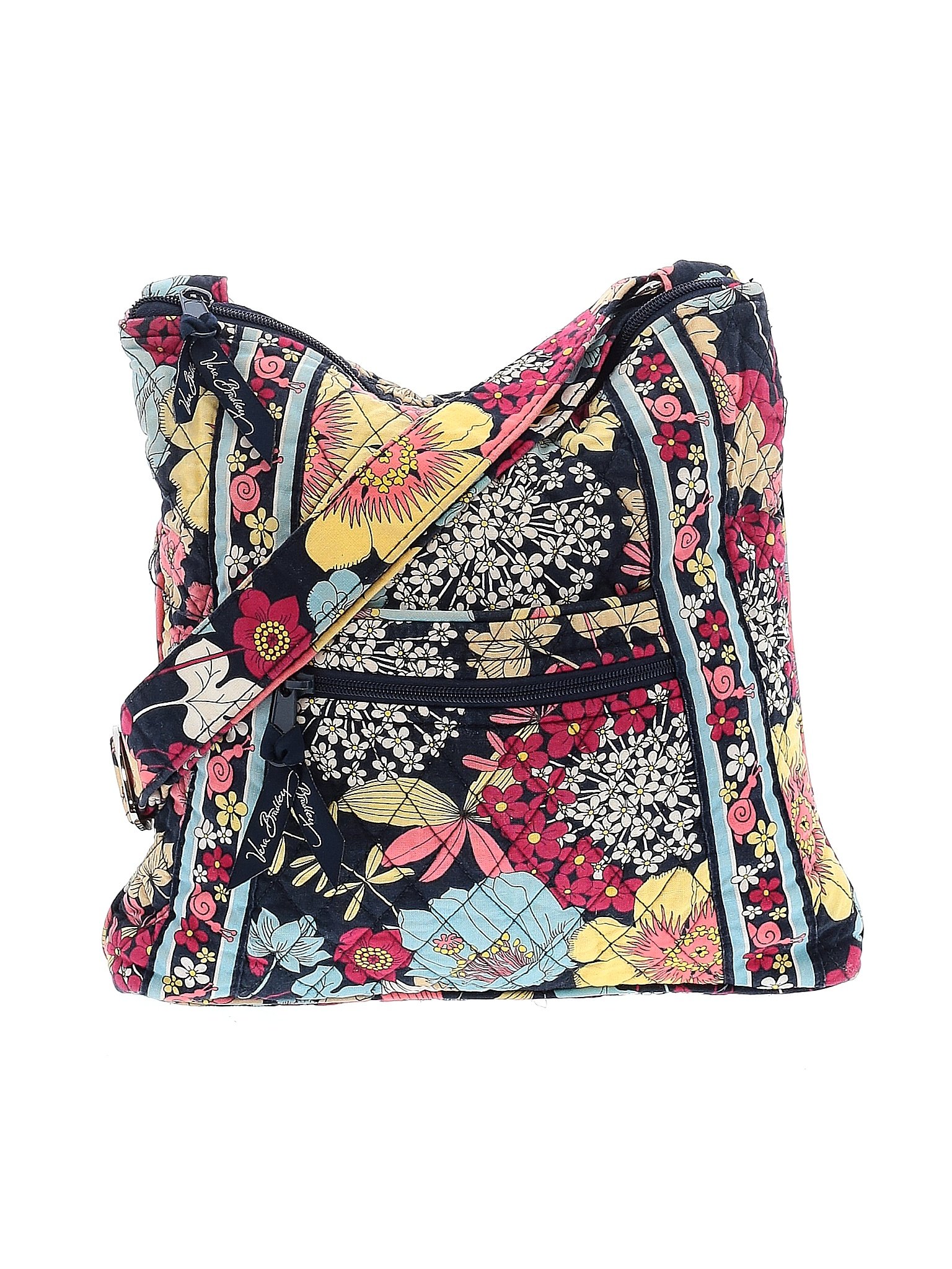 Vera Bradley Floral Multi Color Blue Crossbody Bag One Size 53 off