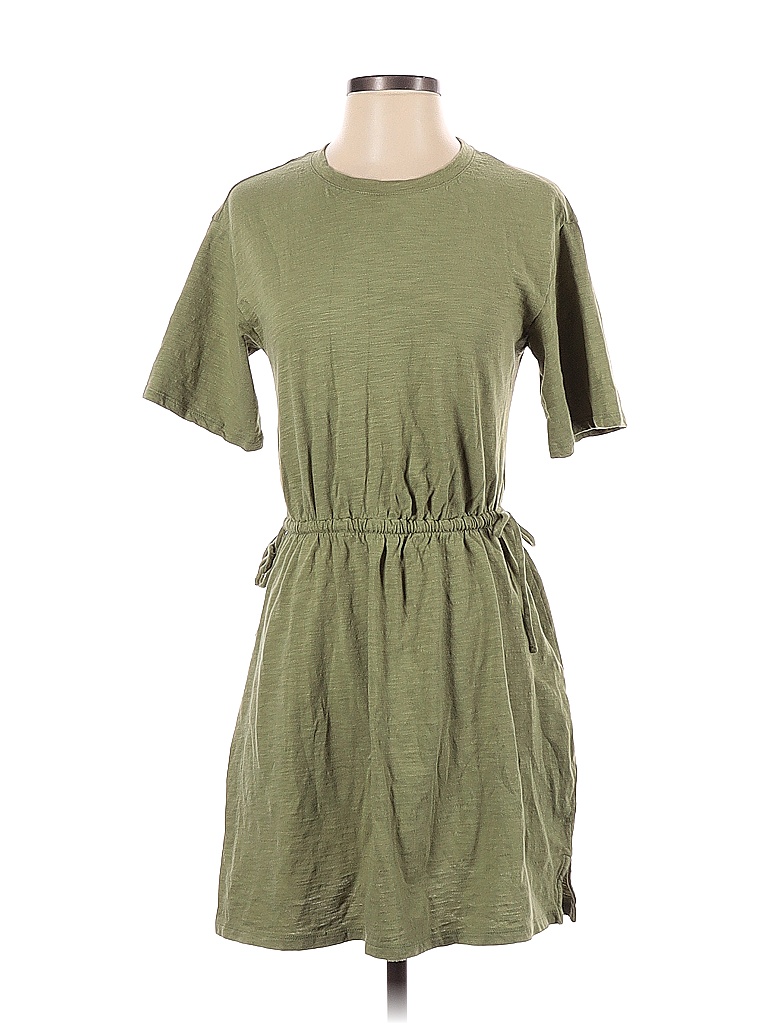 Old Navy 100% Cotton Solid Green Casual Dress Size S - photo 1