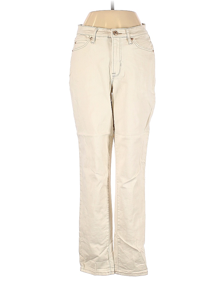 Nicole by Nicole Miller Solid Ivory Jeans Size 4 - photo 1