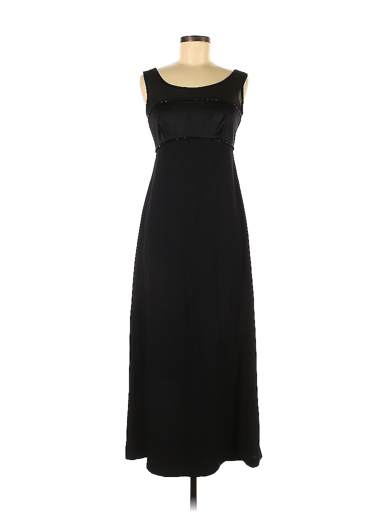 Liz Claiborne 100% Polyester Solid Black Cocktail Dress Size 4 - 67% ...