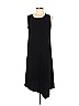 Victor Alfaro Collective 100% Polyester Solid Black Black Sleeveless Shift Size L - photo 1