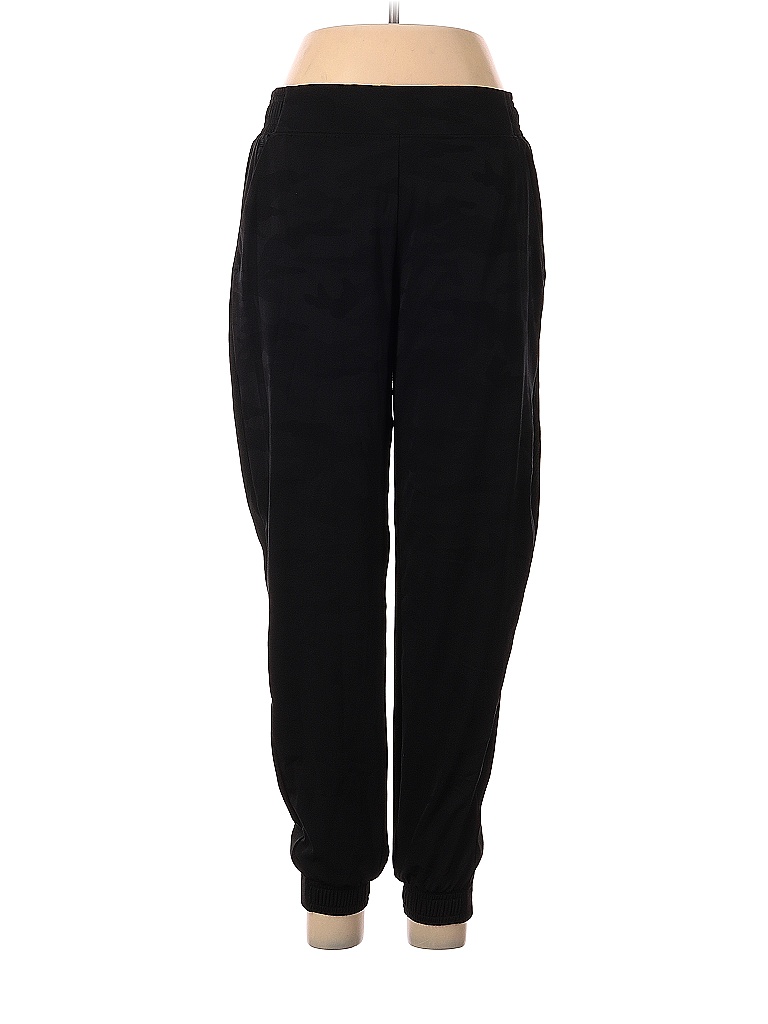 Athleta 100% Polyester Solid Black Track Pants Size 8 - 46% off | thredUP