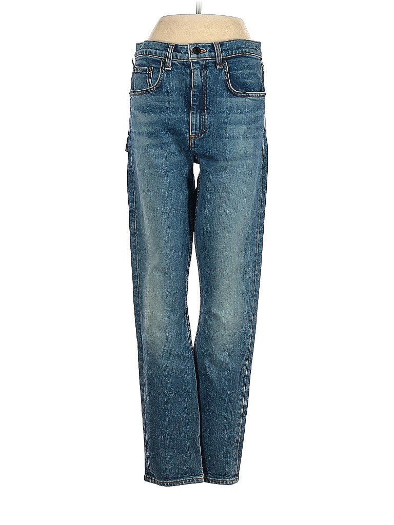 ASKK NY Solid Blue Blue Skinny Jeans 27 Waist - 78% off | thredUP