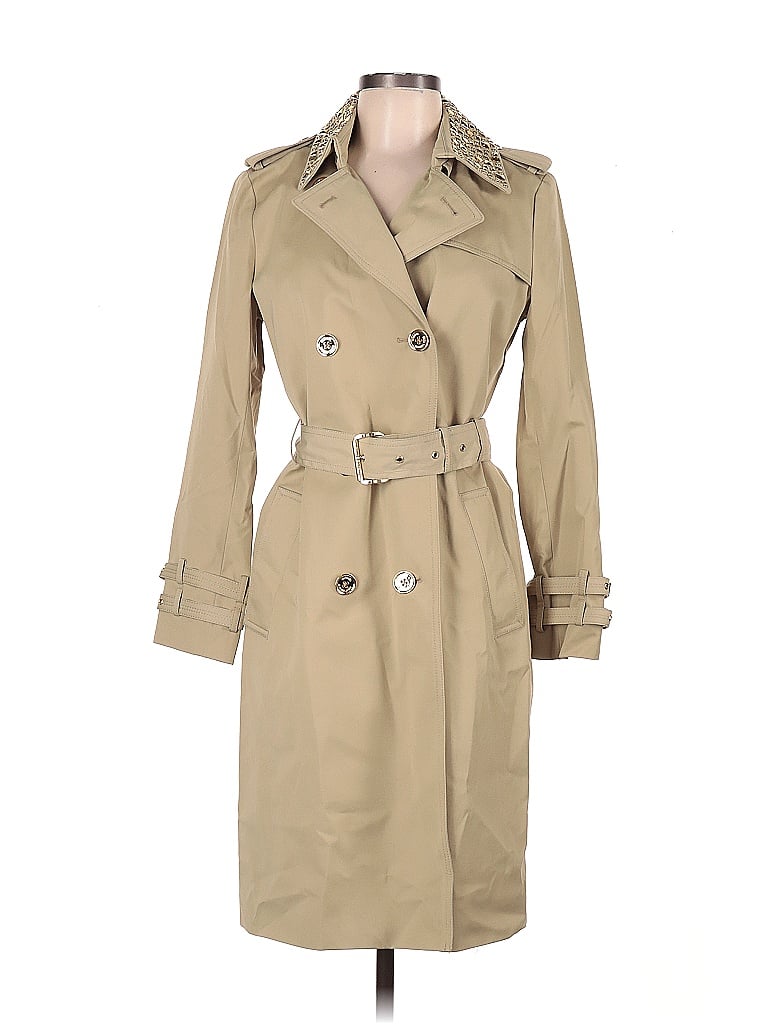 MICHAEL Michael Kors Solid Colored Tan Trenchcoat Size M - 70% off ...