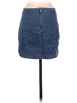 Tinsel Denim Skirt (view 2)