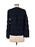 BECKEN 100% Viscose Blue Navy Shirred Cuff Top Size 0 - photo 2