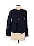 BECKEN 100% Viscose Blue Navy Shirred Cuff Top Size 0 - photo 1