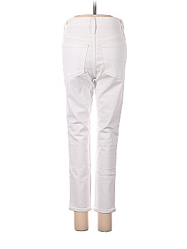 Madewell Petite 10" High-Rise Skinny Crop Jeans in Pure White: Button-Front Edition (view 2)