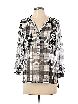 Joie Long Sleeve Silk Top (view 1)