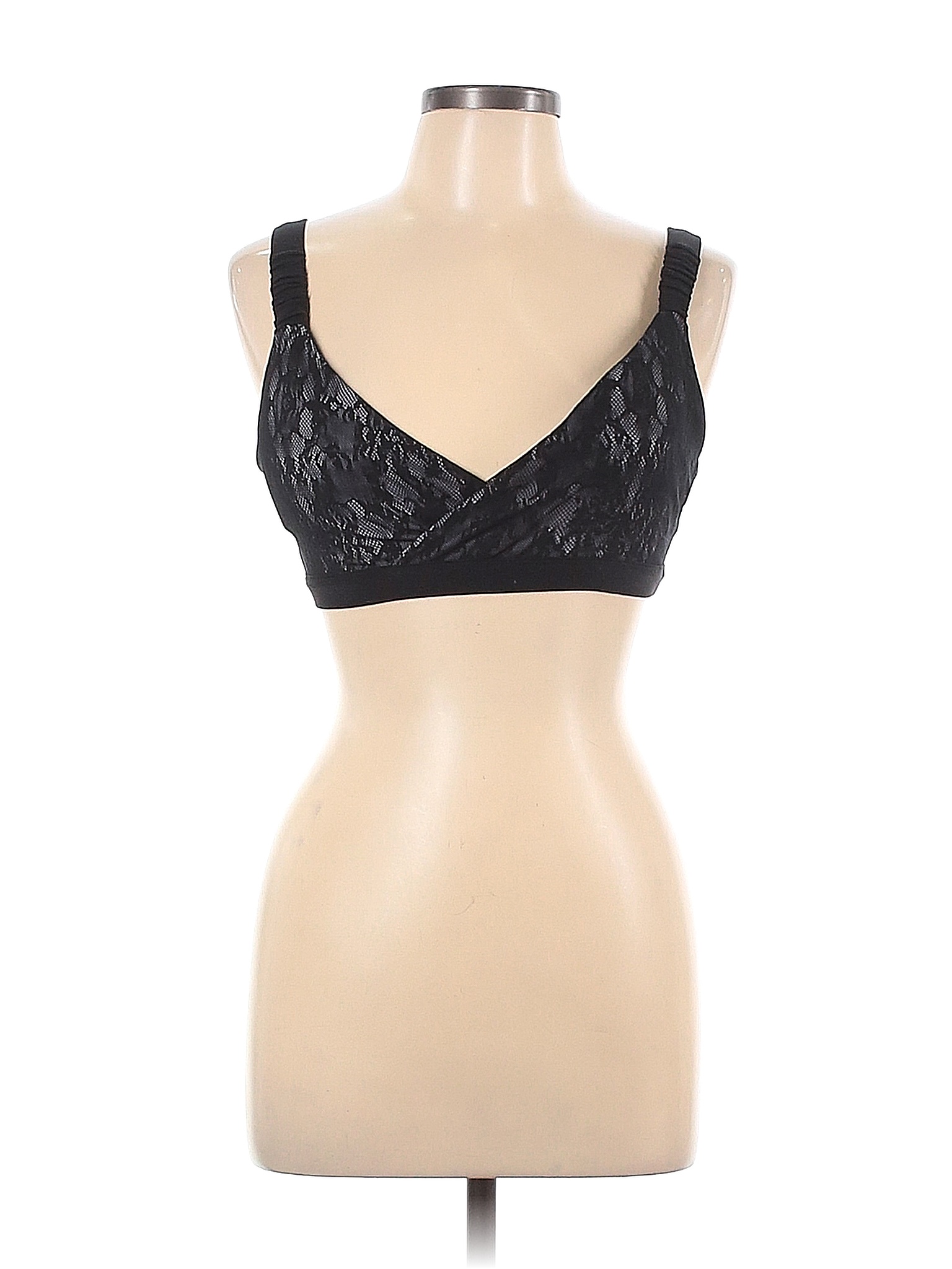 Fabletics Color Block Black Sports Bra Size L 58 off thredUP