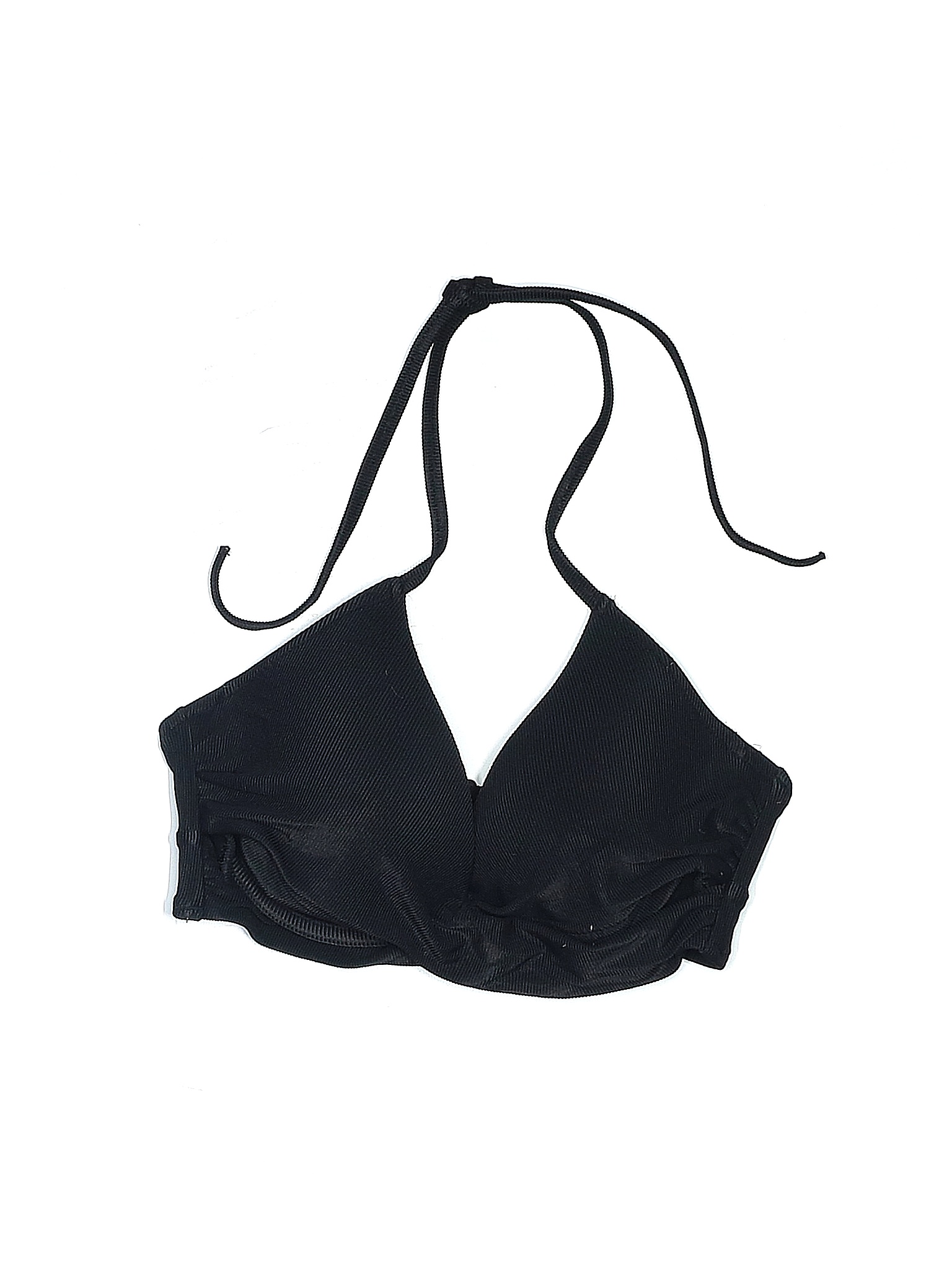 Shade & Shore Solid Black Swimsuit Top Size Med (34C) 56 off thredUP