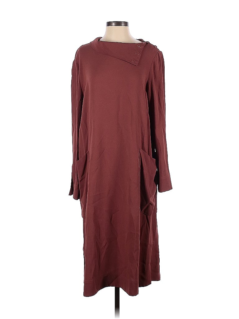 BECKEN Burgundy Sienna Funnel Neck Dress Size 4 - photo 1
