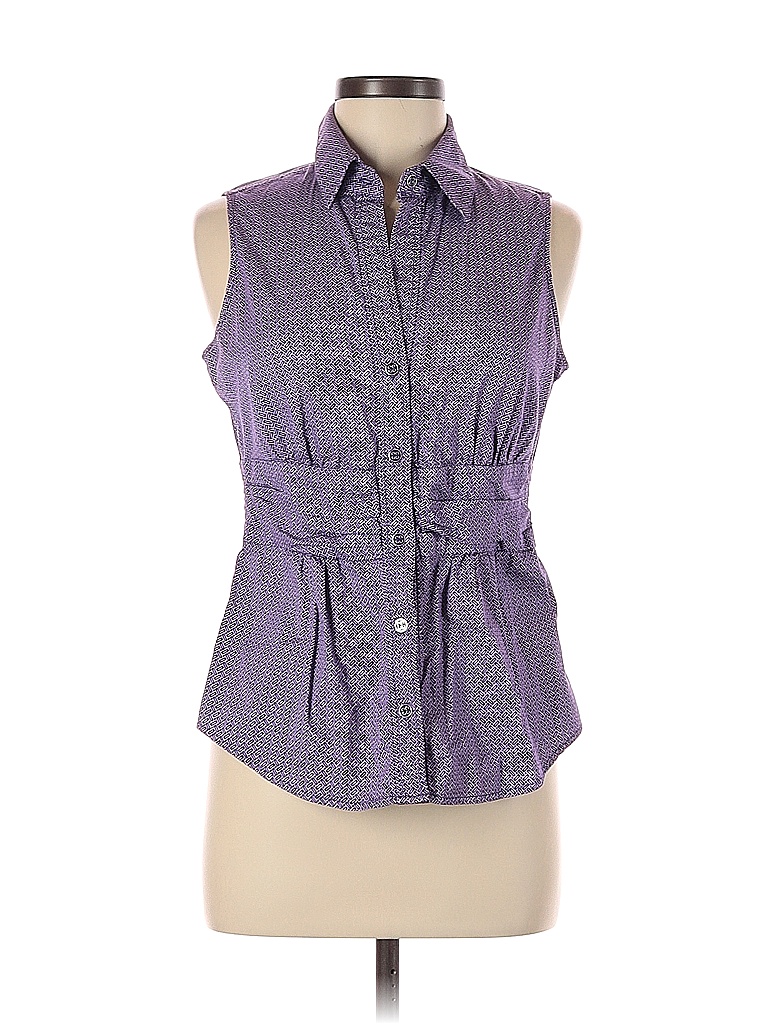 Top Sans Manches New York & Company Taille M - Bleu - Occasion Très Bon état