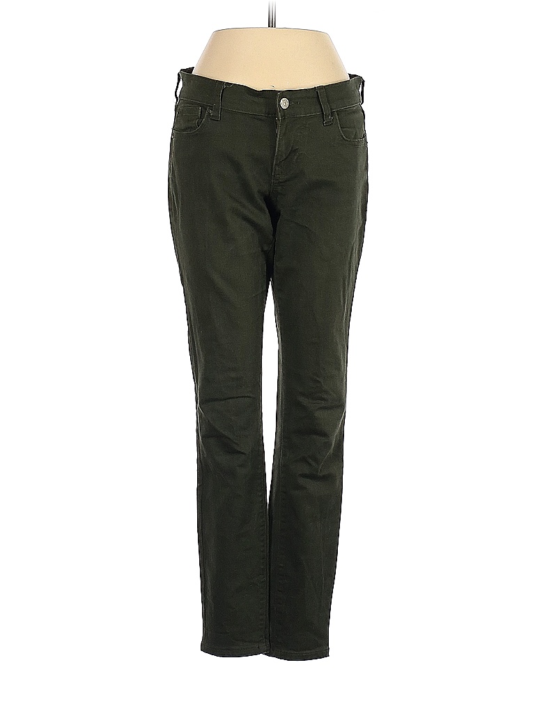 Old Navy Solid Colored Green Jeans Size 6 65 off thredUP
