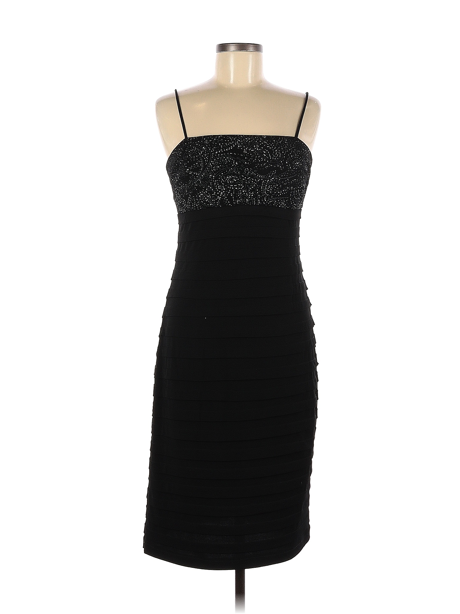 Jessica Howard Solid Black Cocktail Dress Size 8 76 Off Thredup