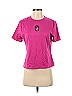 St. John Sport Solid Pink Short Sleeve T-Shirt Size S - photo 1