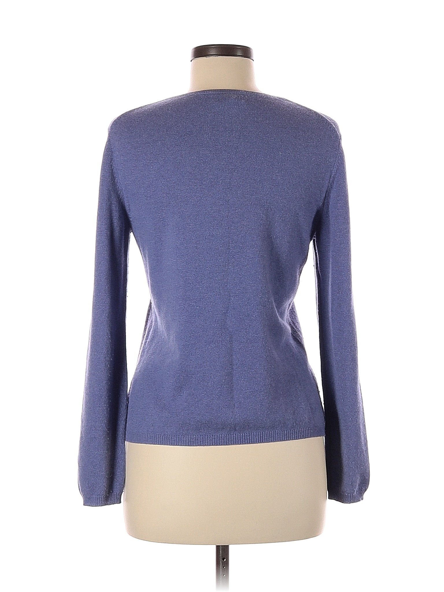 Charter Club Women's Pullover Cashmere Sweater Blue Size Petite Medium