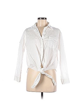 Osman Yousefzada Collective Tie Front Button Down Shirt (view 1)