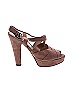 Prada 100% Suede Solid Colored Pink Heels Size 38.5 (EU) - photo 1