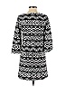Assorted Brands Argyle Chevron-herringbone Graphic Black Gray Casual Dress Size S - photo 2