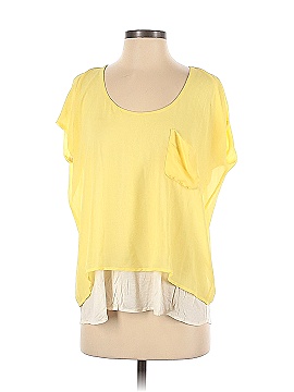 Bar III Short Sleeve Blouse (view 1)